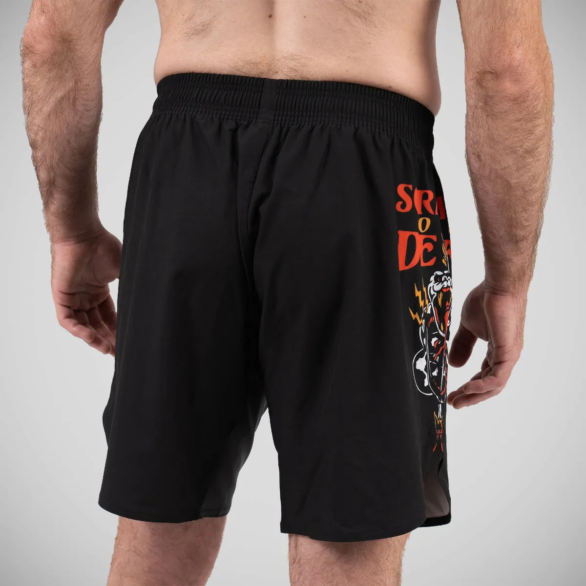 Scramble or Dead Grappling Shorts Black/Orange