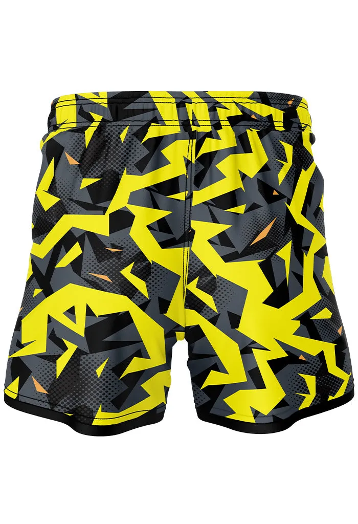 Shorts - Yellow - Elastic Waist