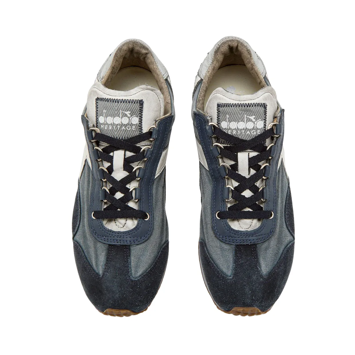 Sneakers Uomo Diadora Heritage Equipe H Dirty Stone Wash EVO Blu