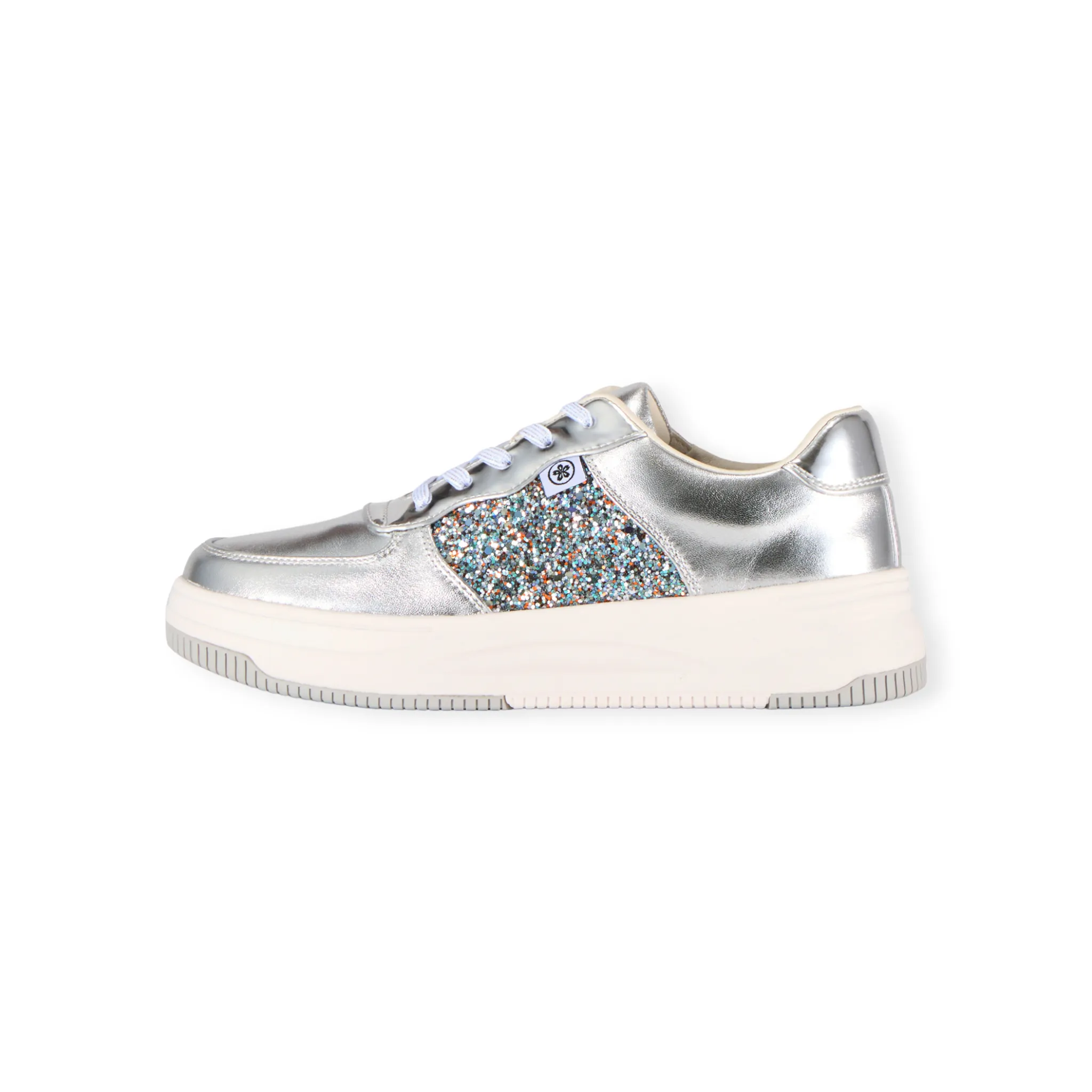 Sparkling model adorned with bold glitter on a soft sheepskin upper #FJ108