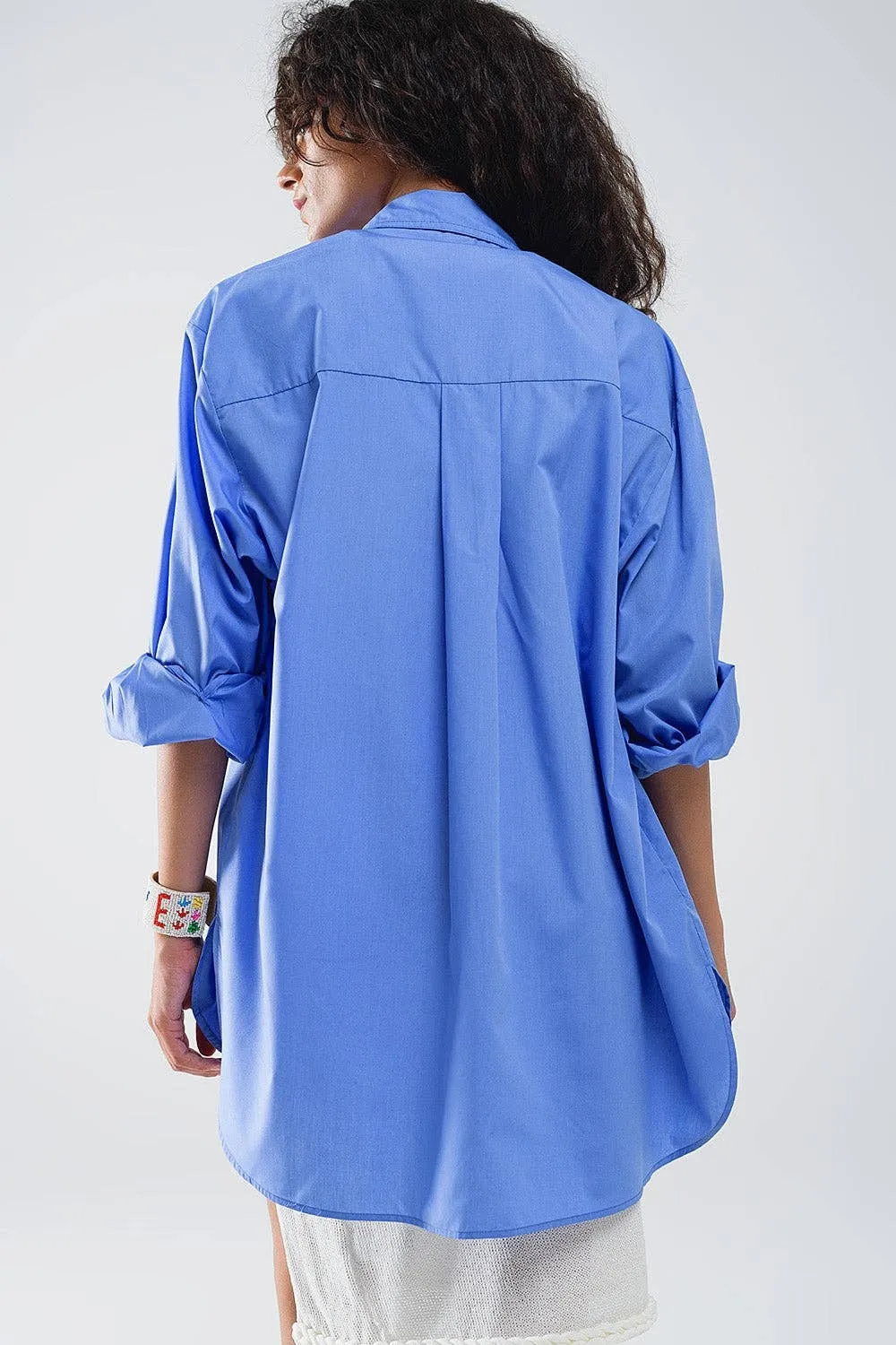 Super Oversized High Low Shirt One Size