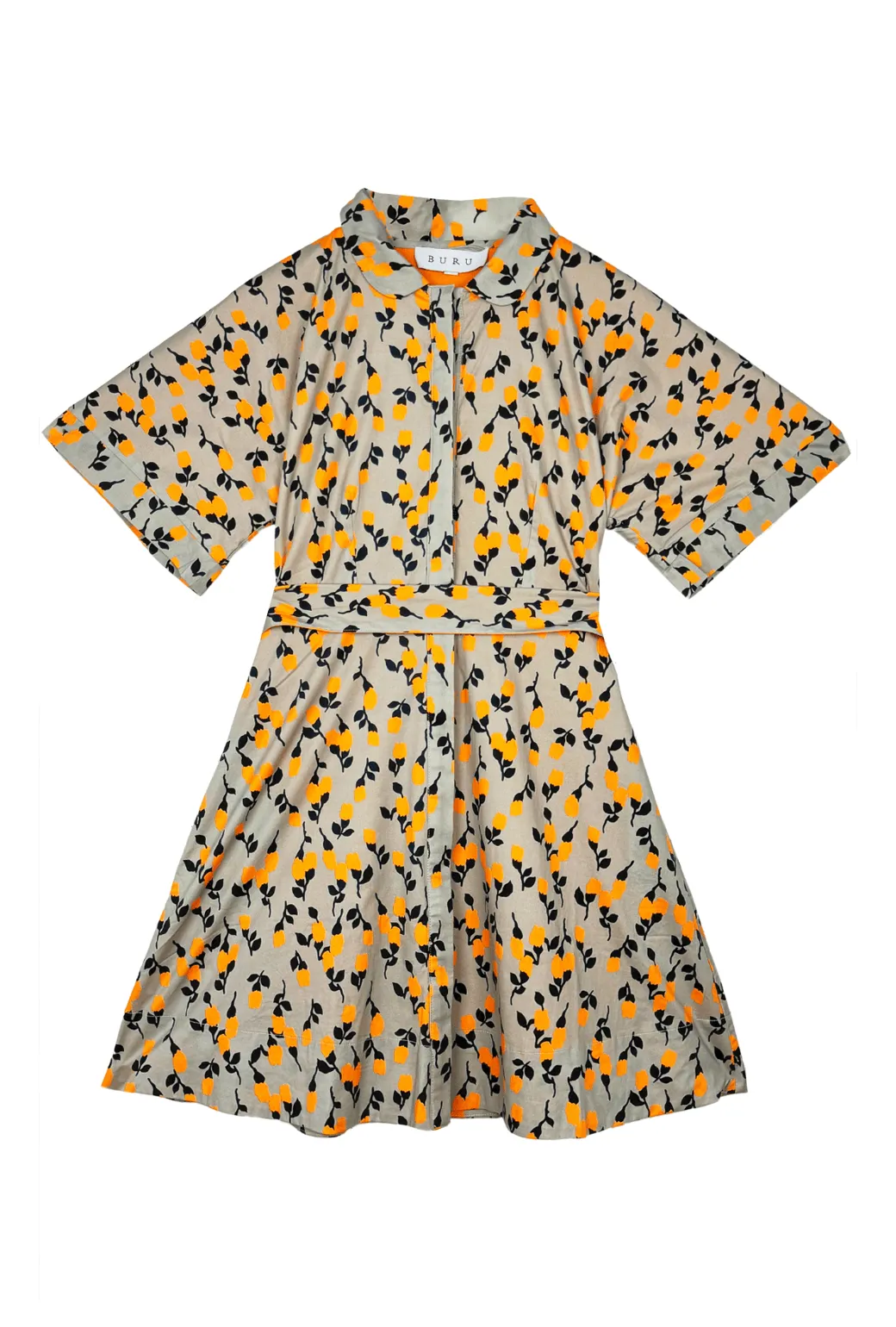 The Donna Day Gown MINI - Persimmon Floral