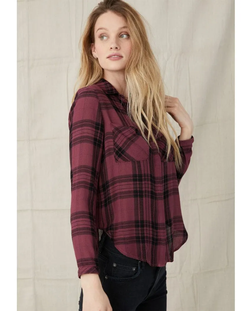 Vintage Red Plaid Hipster Long Sleeve