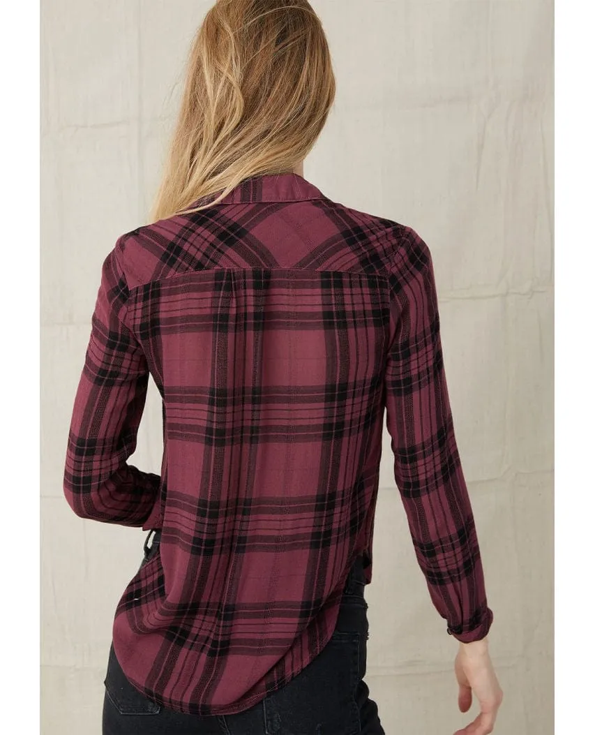 Vintage Red Plaid Hipster Long Sleeve