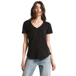 W Airy Slub Slouchy Pkt Tee