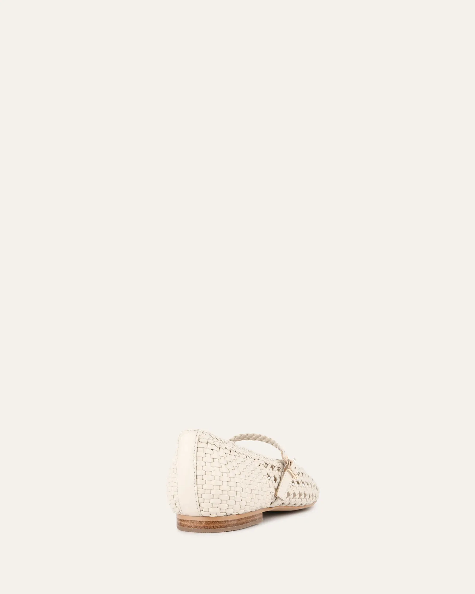 WILLIS CASUAL FLATS OFF WHITE LEATHER